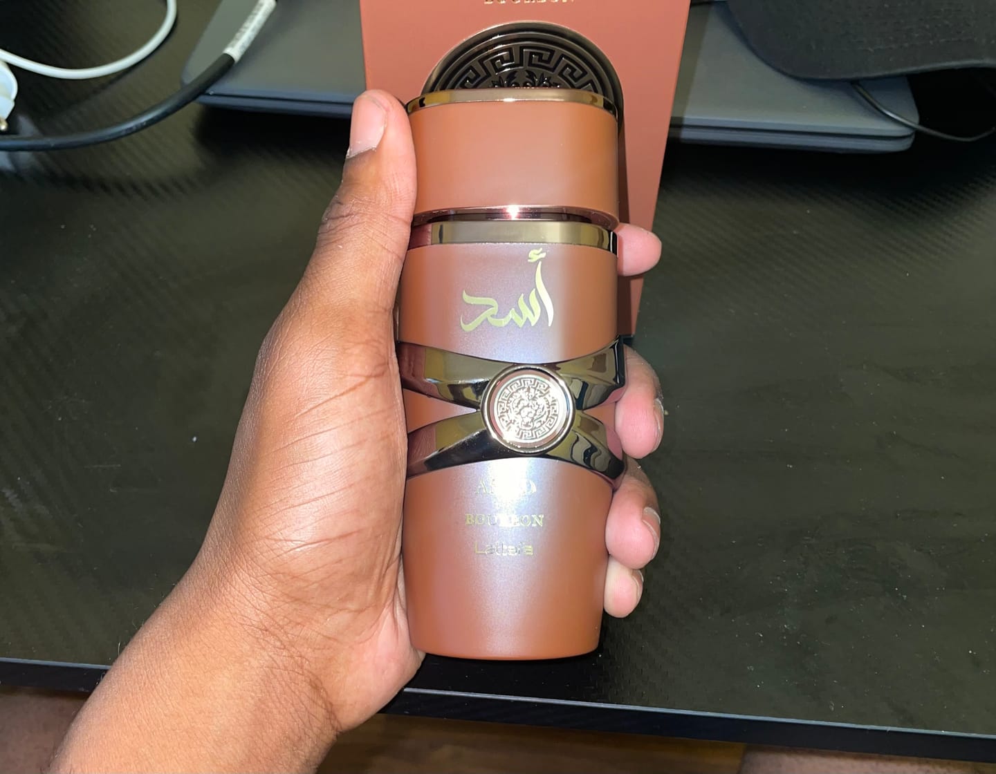Customer photo review of PERFUME ASAD BOURBON LATTAFA - 100ML