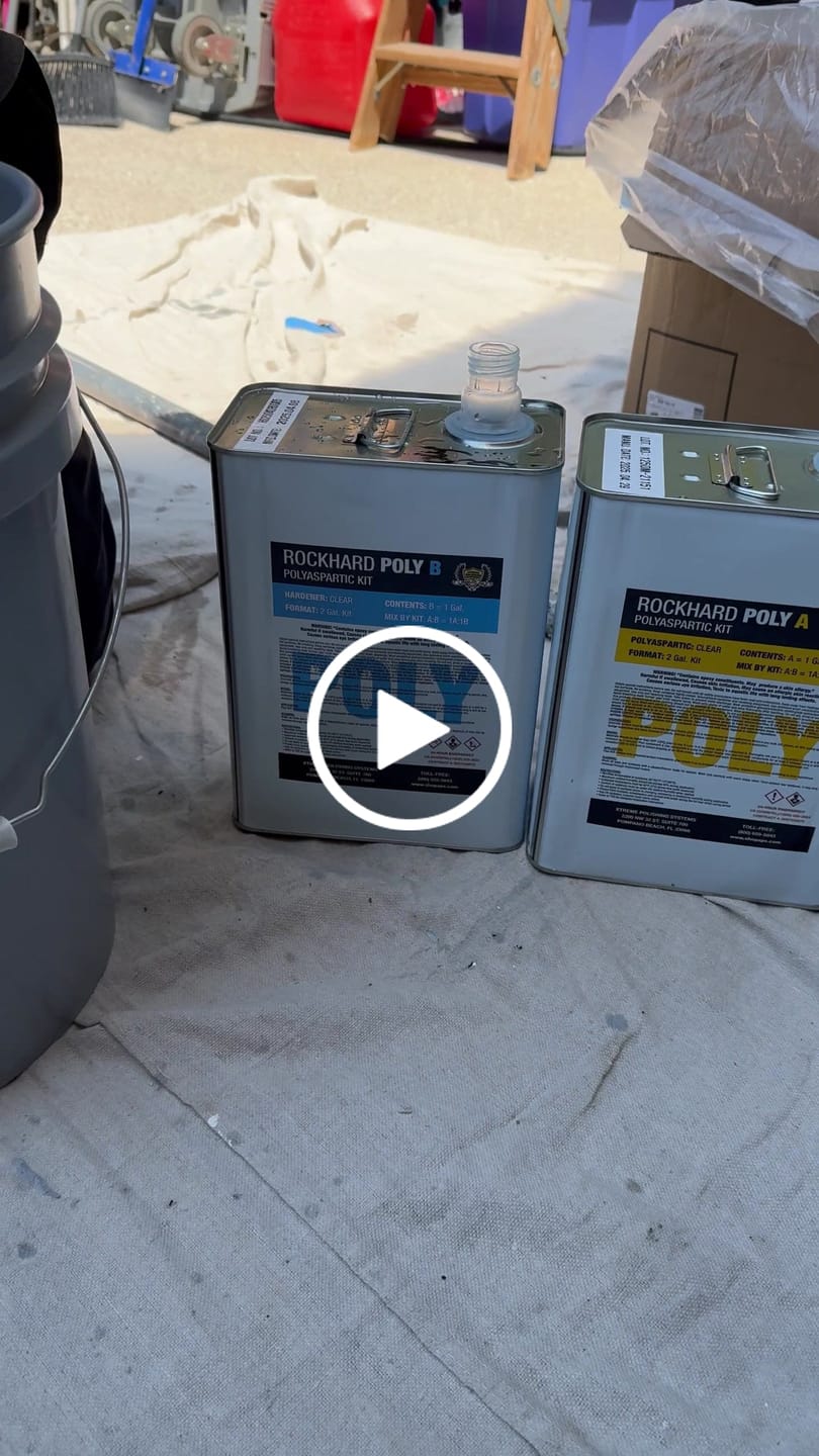Customer video review of Polyaspartic Floor Coating - Rockhard Garage Poly 2 Gal. Kit