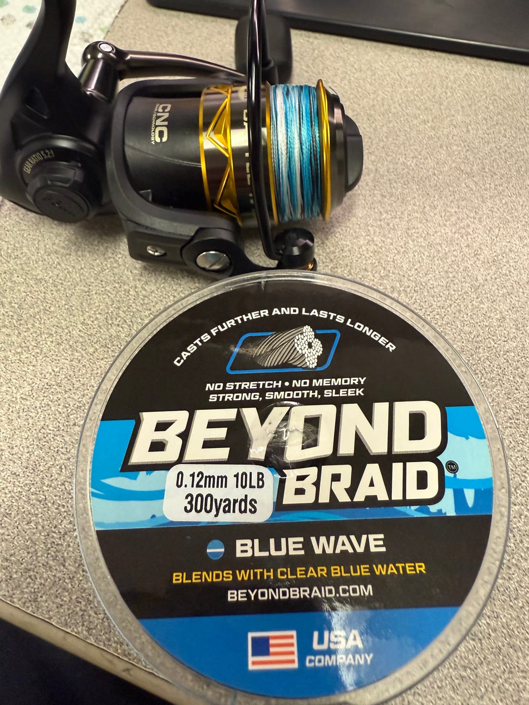 Customer photo review of Braided Fishing Line - 300 Yards, Pro Grade Performance for Saltwater & Freshwater- Beyond Braid