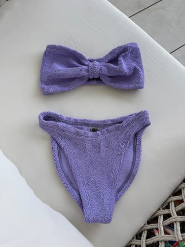 Customer photo review of HUNZA G Women's Jean Bikini Lilac