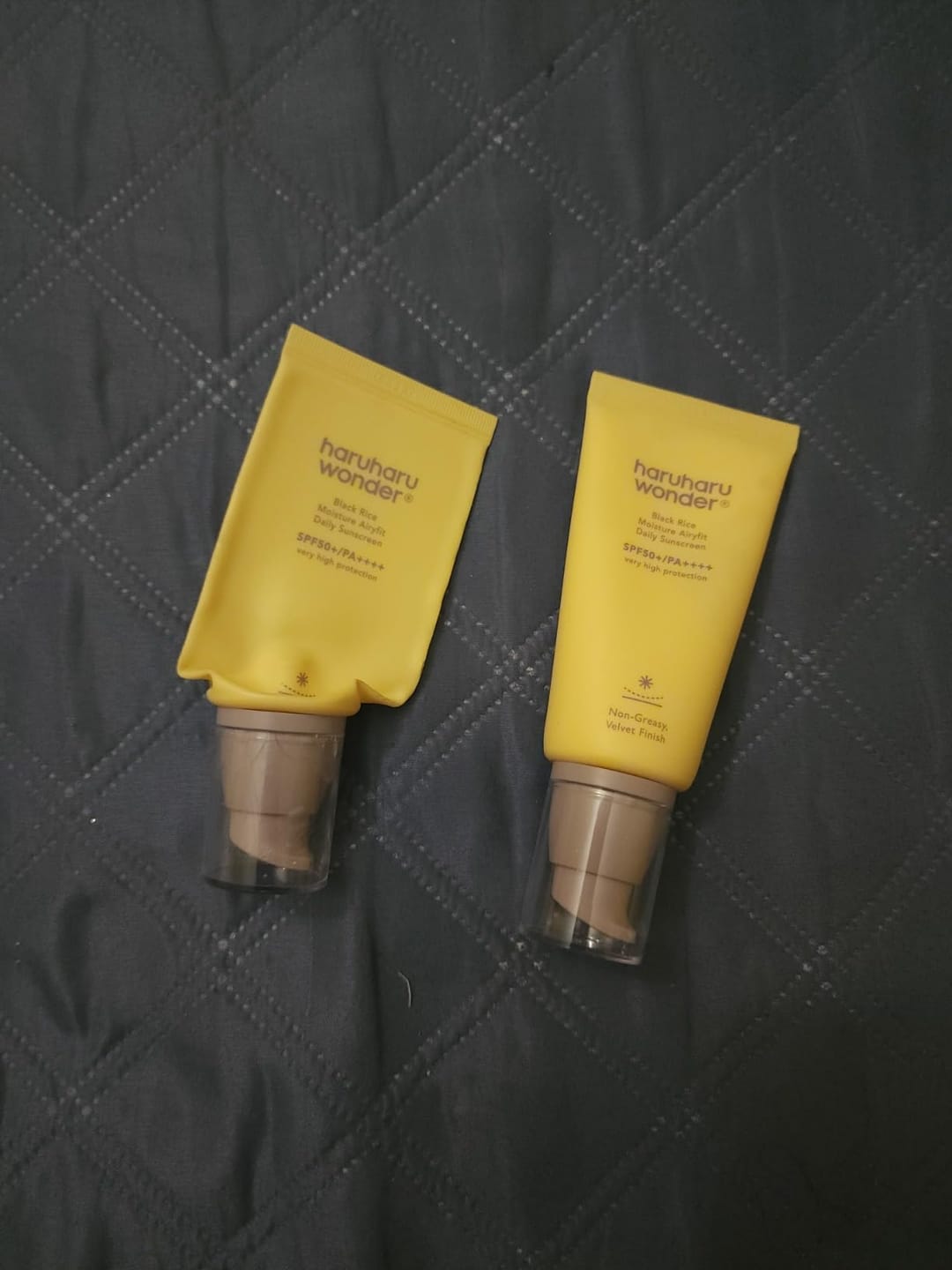 Customer photo review of BLACK RICE moisture airyfit daily sunscreen SPF50+ PA++++