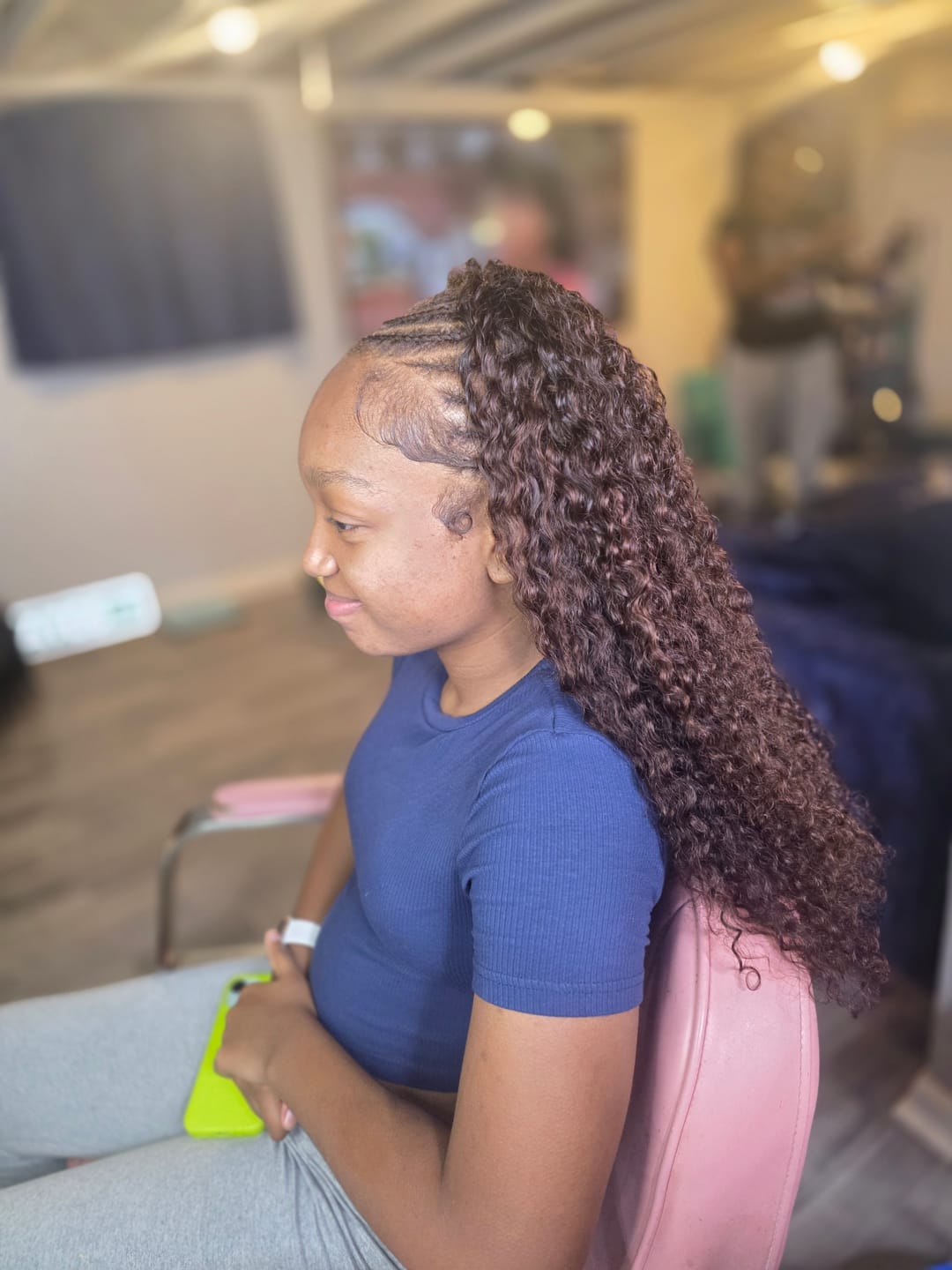Customer photo review of Water Deep Wave Weft Bundles Human Hair