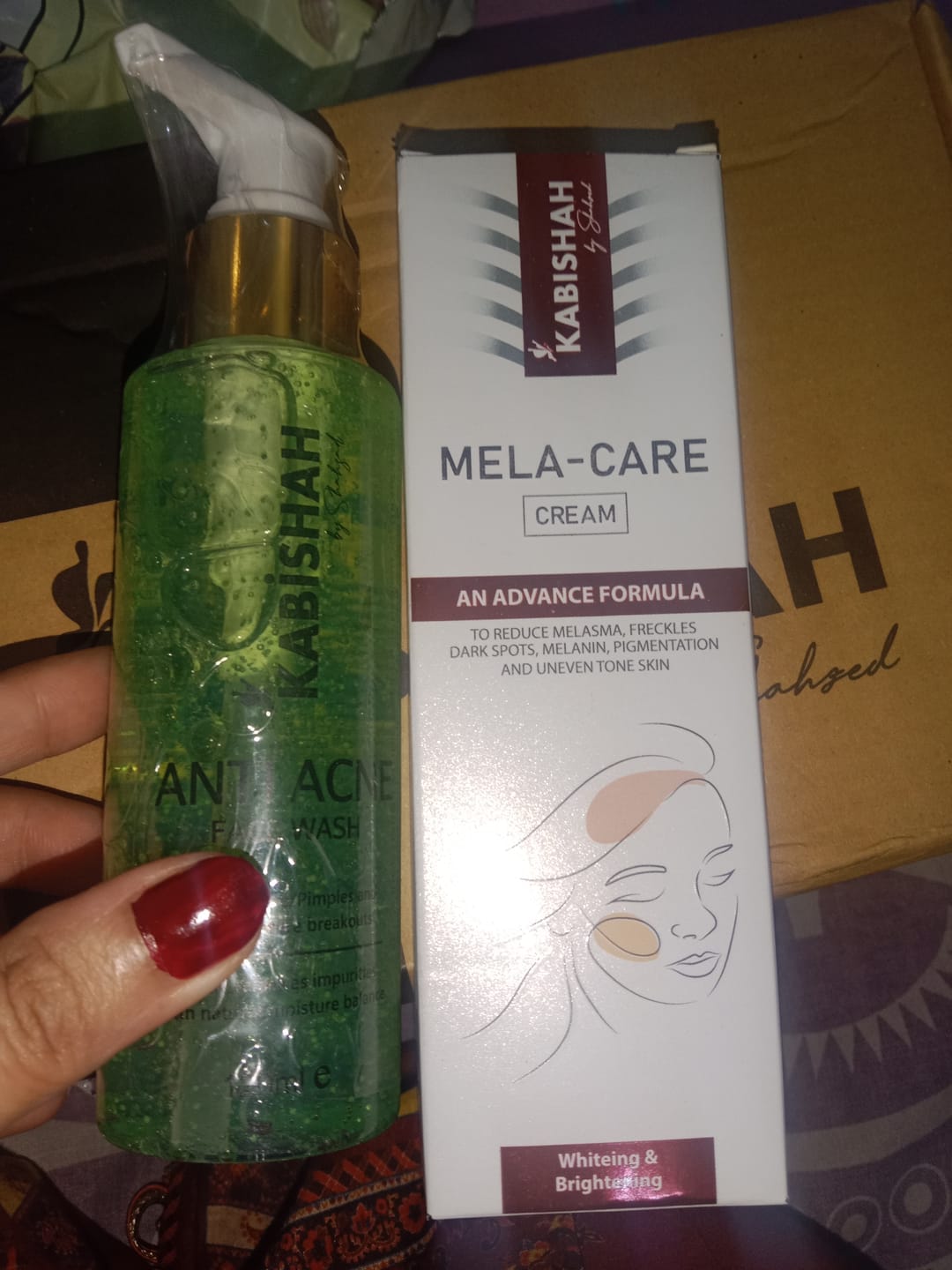 Customer photo review of ClearSkin Pro Anti Acne Face Wash