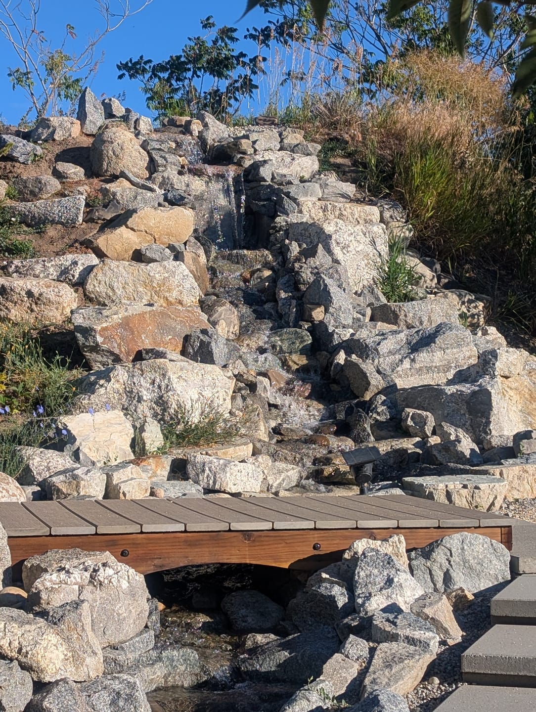 Customer photo review of Medium Pondless Waterfall Kit 20" Waterfalls with 20' Stream - Marlin Series Ultimate