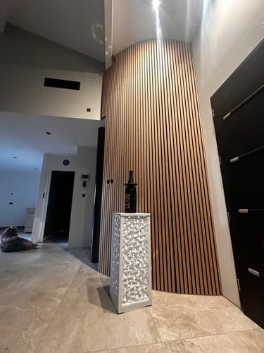 Customer photo review of Panneau acoustique en bois | Chêne Naturel | De première qualité