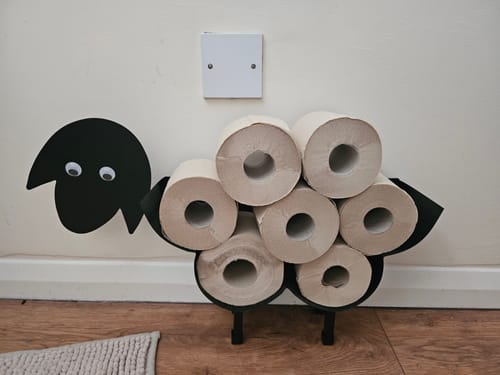 Customer photo review of Unbleached Bamboo Toilet Paper