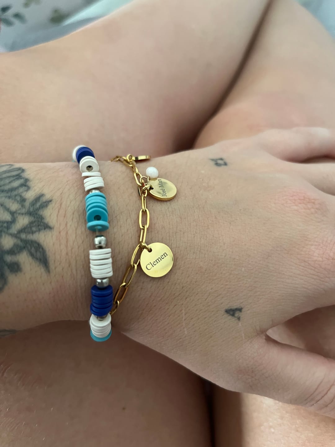 Customer photo review of Pulsera Alianza - Personalizado