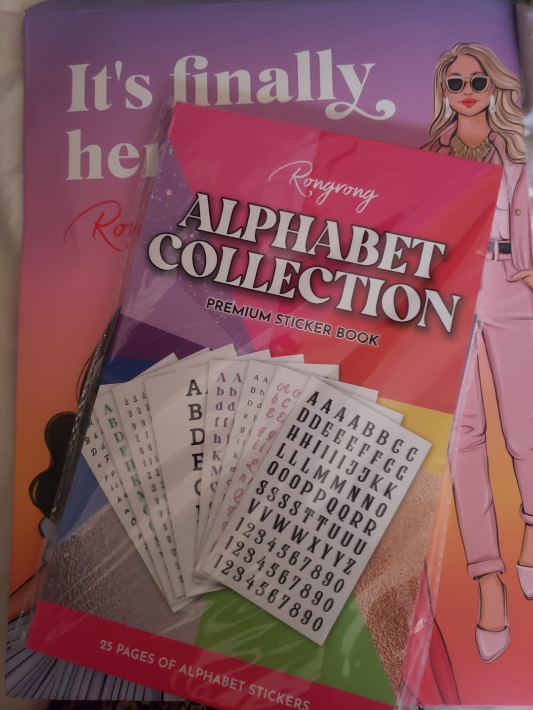 Customer photo review of Alphabet Collection Sticker Book [EVERYDAY]