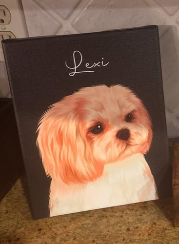 Customer photo review of Pet Art Canvas Wrap