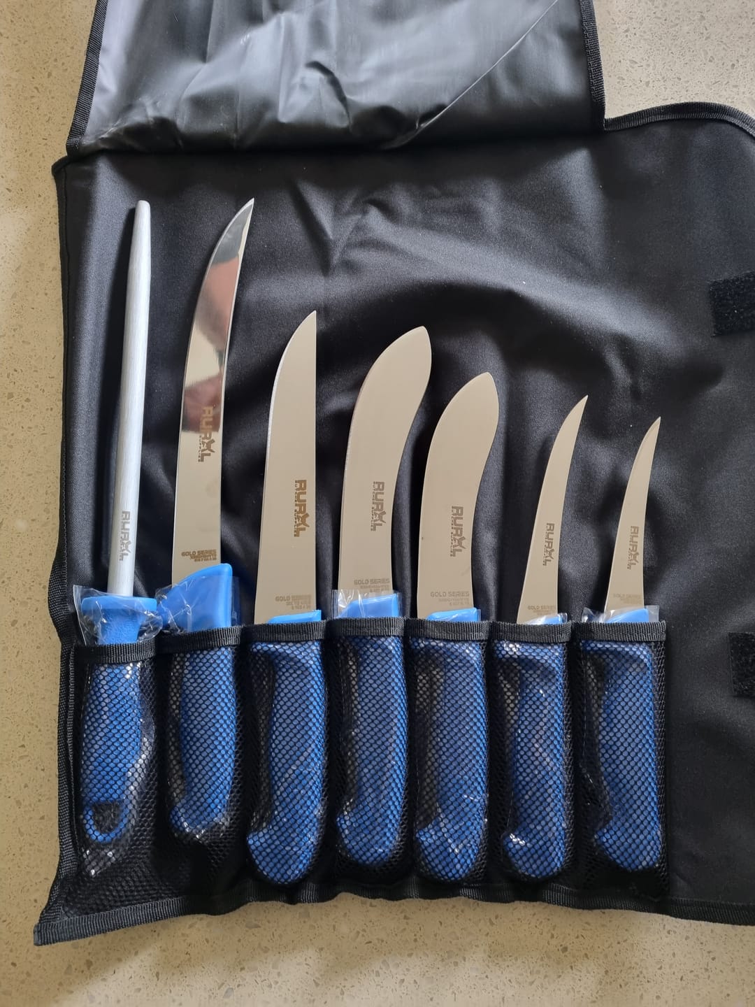 Customer photo review of 7PC Professional Butchers Knife Set
