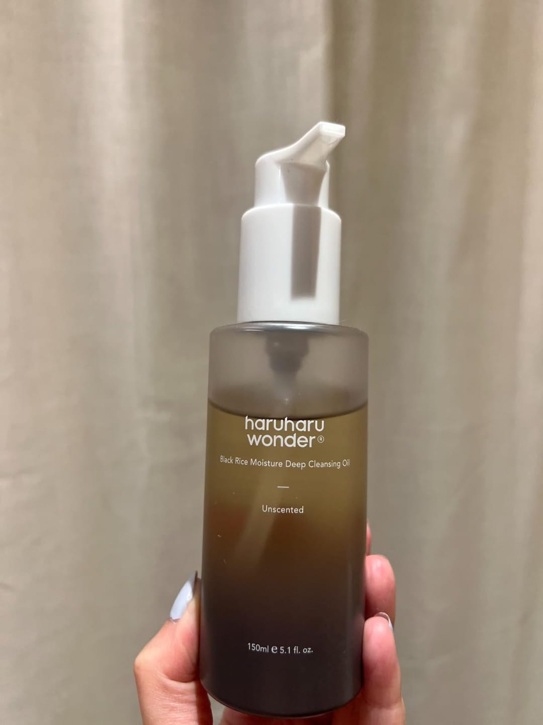 Customer photo review of BLACK RICE moisture cleansing oil