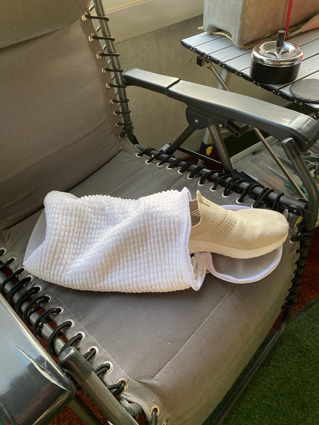 Customer photo review of Sac de Lavage Chaussures – Nettoyez sans effort