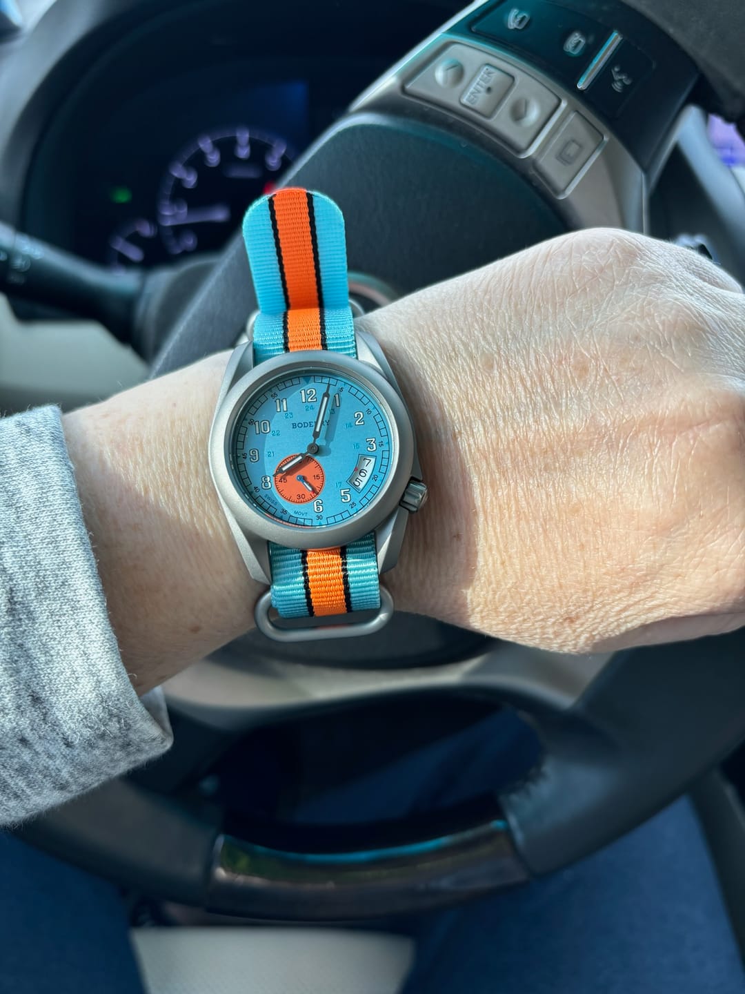 Customer photo review of VOYAGER 38 - 100M Waterproof Titanium Field Watch | 917G