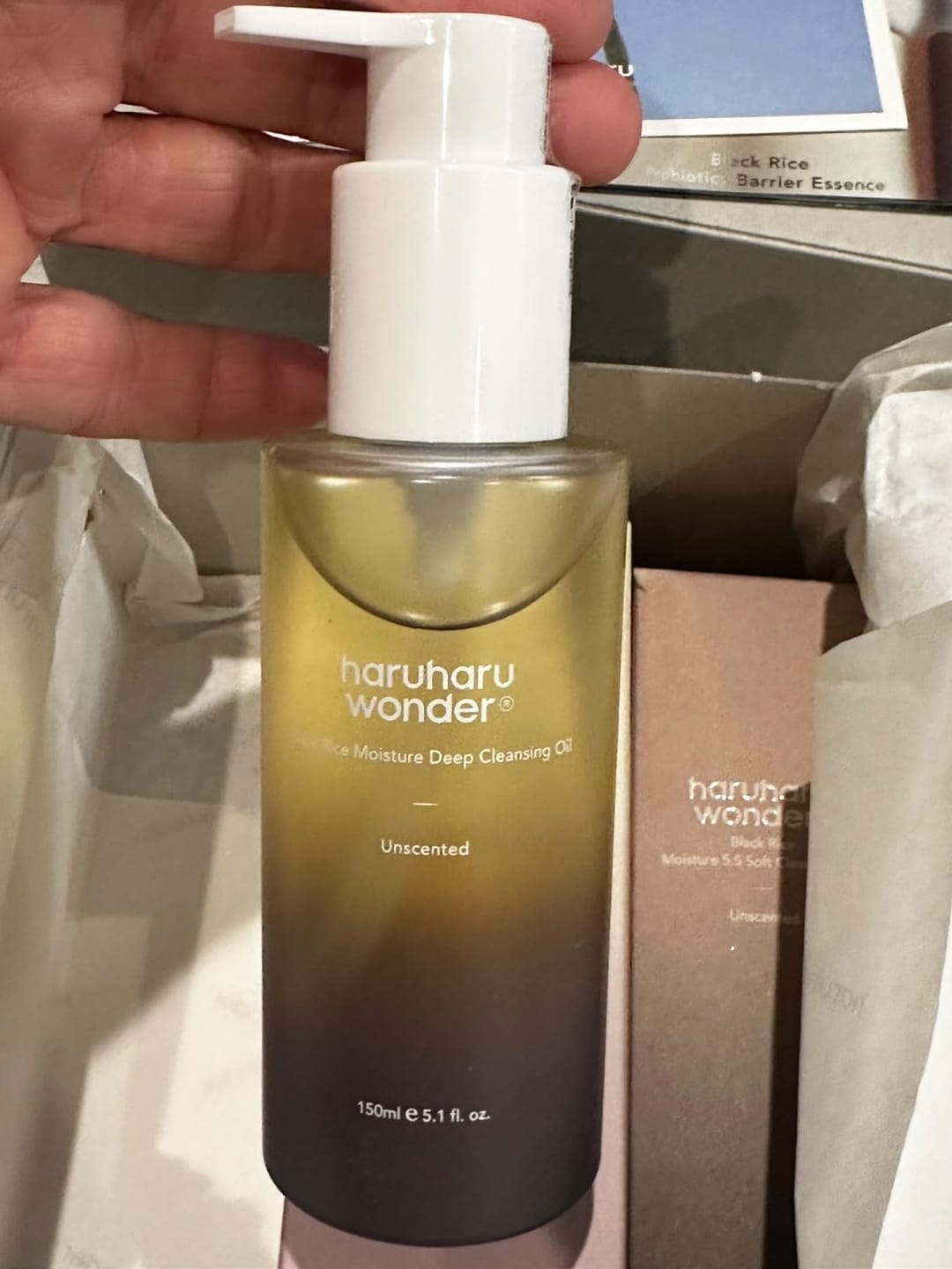 Customer photo review of BLACK RICE moisture cleansing oil