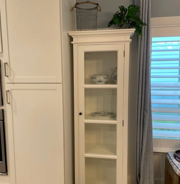 Customer photo review of Halifax Single Vitrine - White