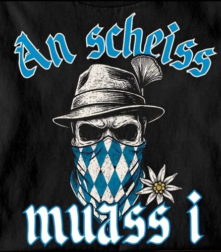 Customer photo review of An scheiss muass i - Premium T-Shirt
