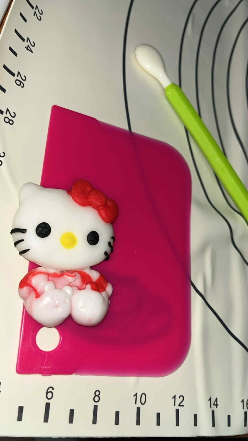 Customer photo review of Καλούπι σιλικόνης Hello Kitty