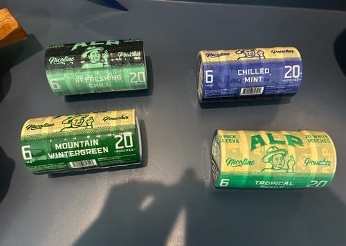 Customer photo review of Mountain Wintergreen Nicotine Pouches