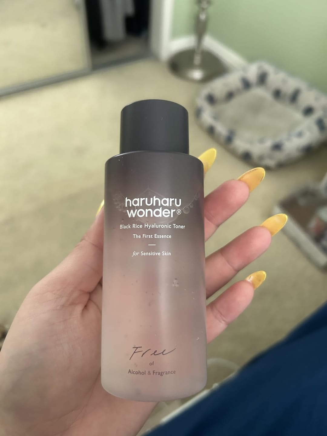 Customer photo review of BLACK RICE hyaluronic toner / free of alcohol & fragrance