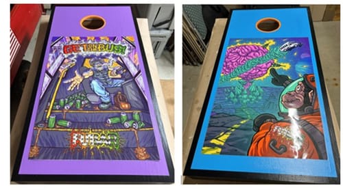 Johanna W. review of Custom Cornhole Board Sticker image 1 out of 1