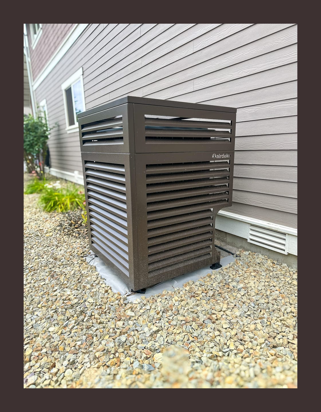 Customer photo review of Central AC Cover - Bronze