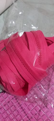 Customer photo review of ZIPER Nº6 TRATORADO POLIESTER COR PINK 5 METROS