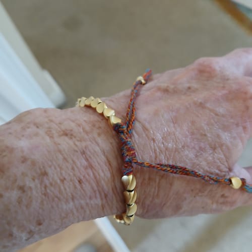 Customer photo review of Tibetan Bracelet of Fortune