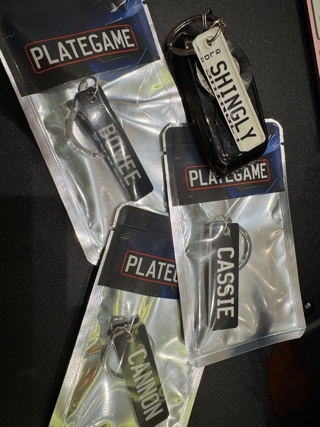 Customer photo review of QLD Prestige Licence Plate Custom Keychain