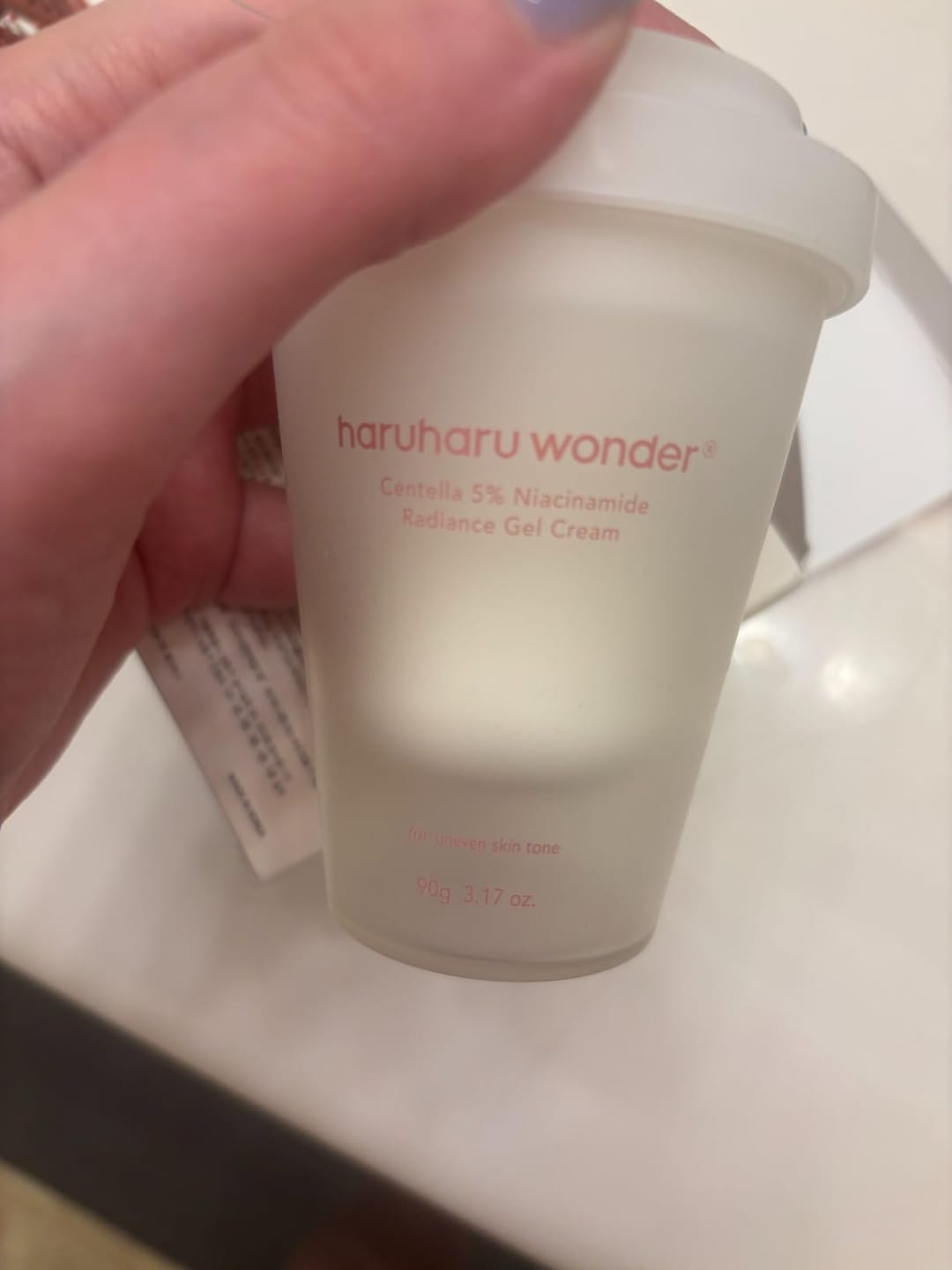 Customer photo review of CENTELLA 5% niacinamide radiance gel cream