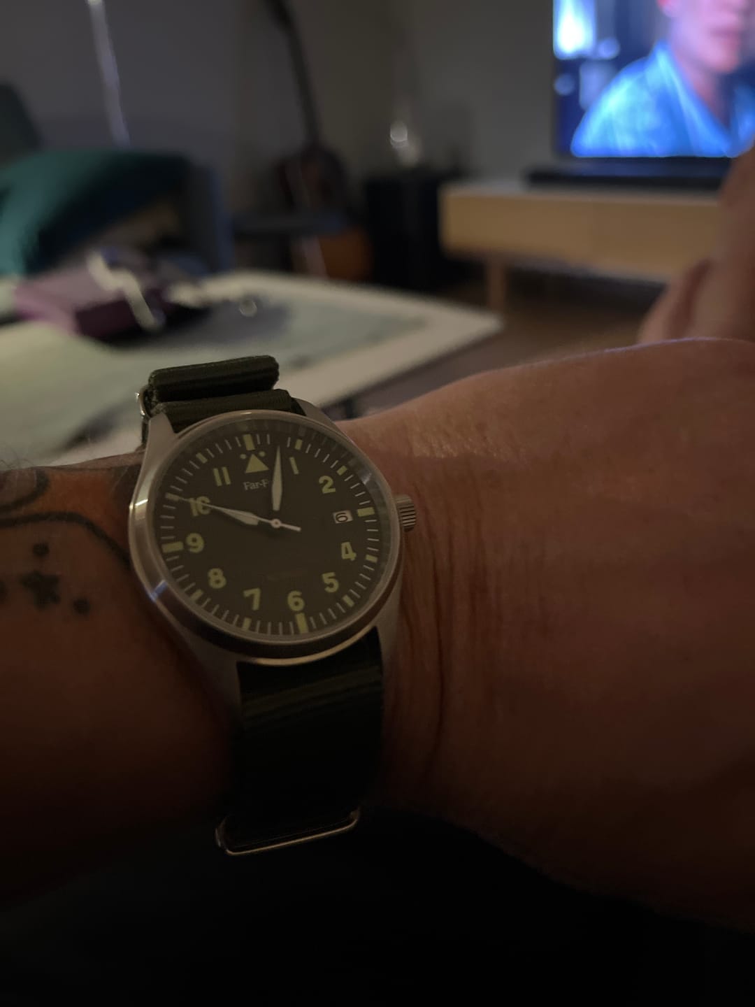 Customer photo review of Far-Far Automatisk Pilotklokke Grønn
