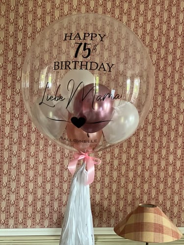 Kundenbewertung mit Foto zu Mom's Birthday Present Designer Ballon