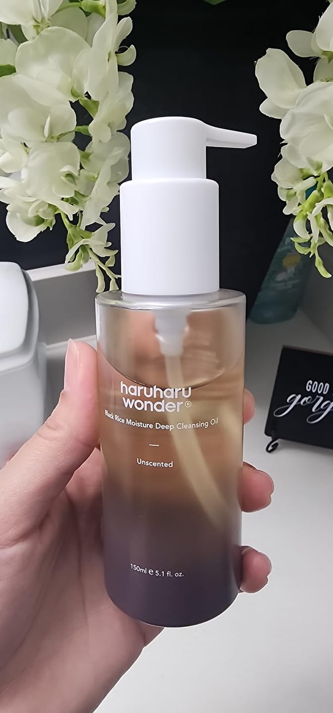 Customer photo review of BLACK RICE moisture cleansing oil