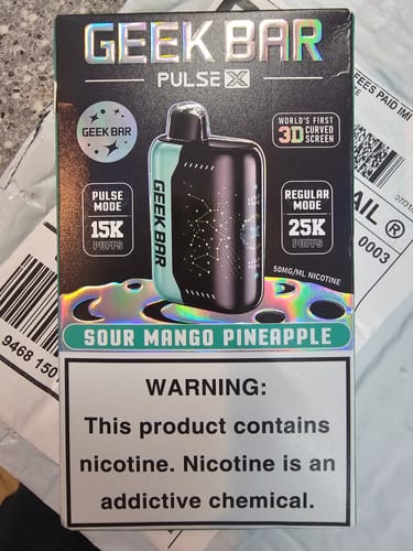 Customer photo review of Geek Bar Pulse X 25000 Disposable Vape (5%, 25000 Puffs)
