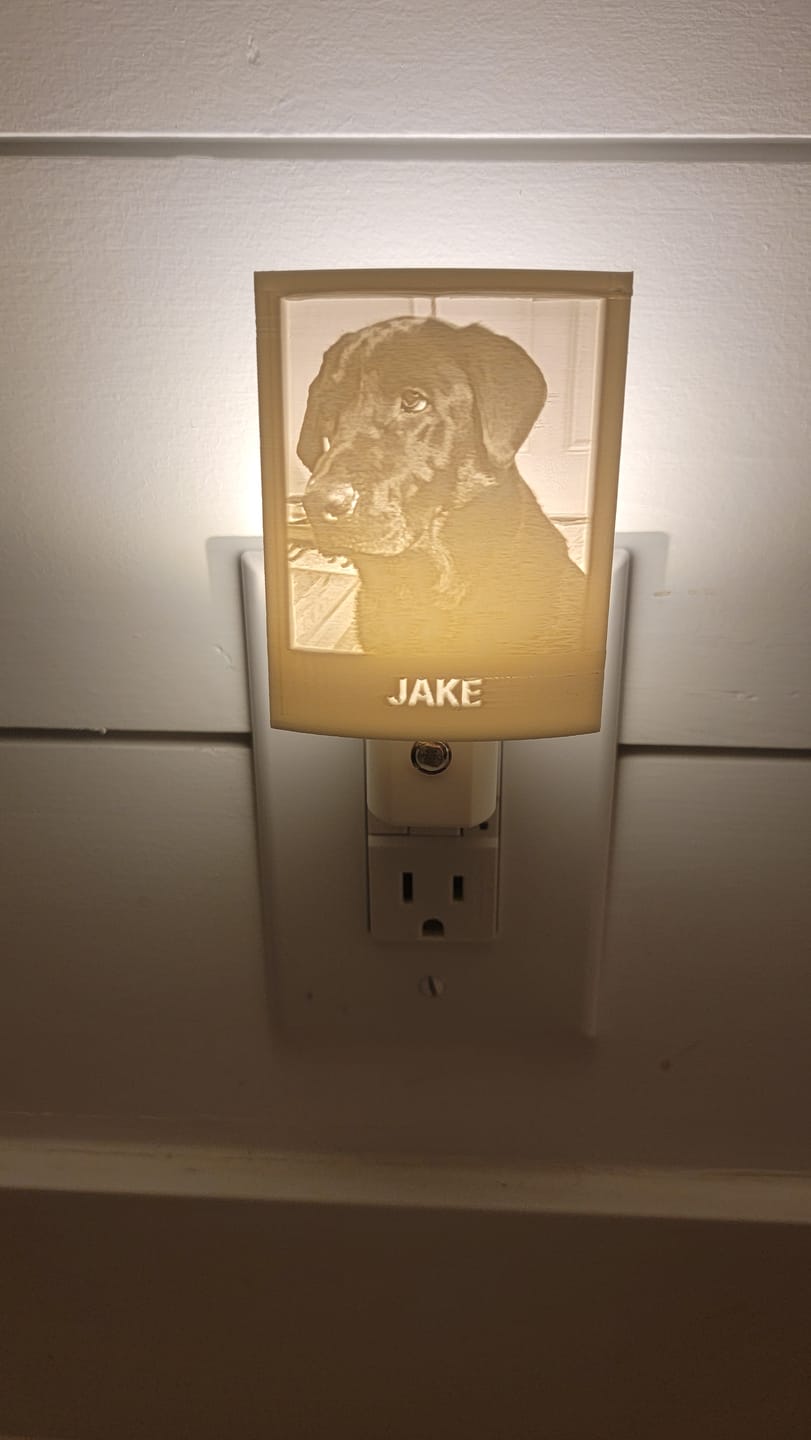 Customer photo review of Memory Frame™ Personalized Night Light