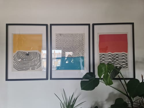 Customer photo review of Tribal Sea Print