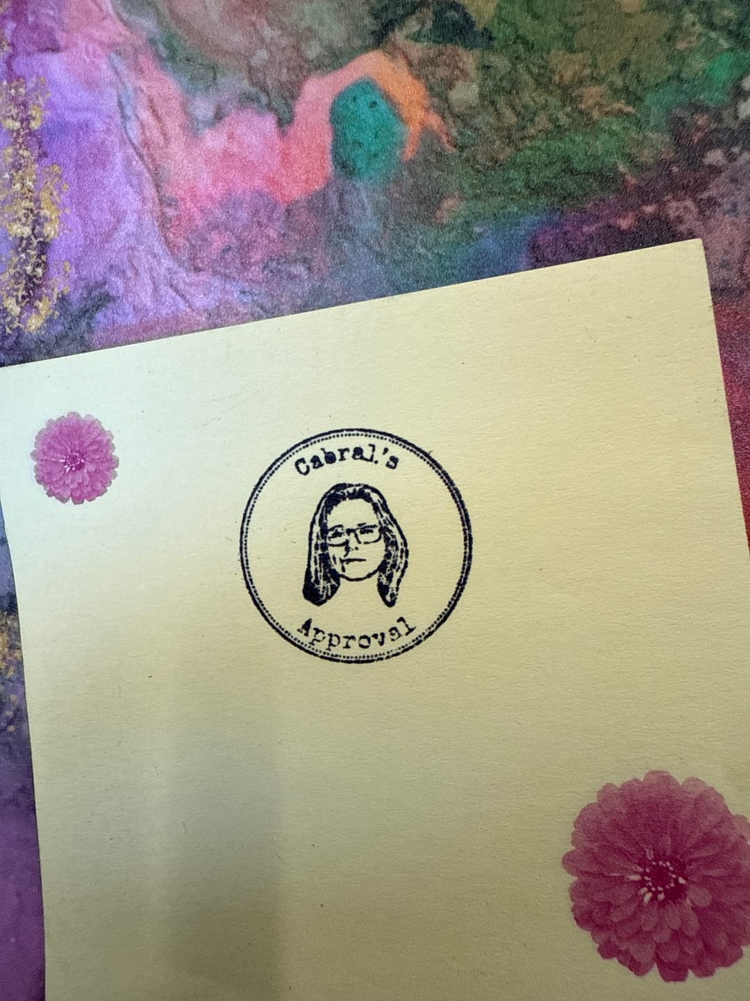 Customer photo review of Face Stamp﹘ Wood Stamp