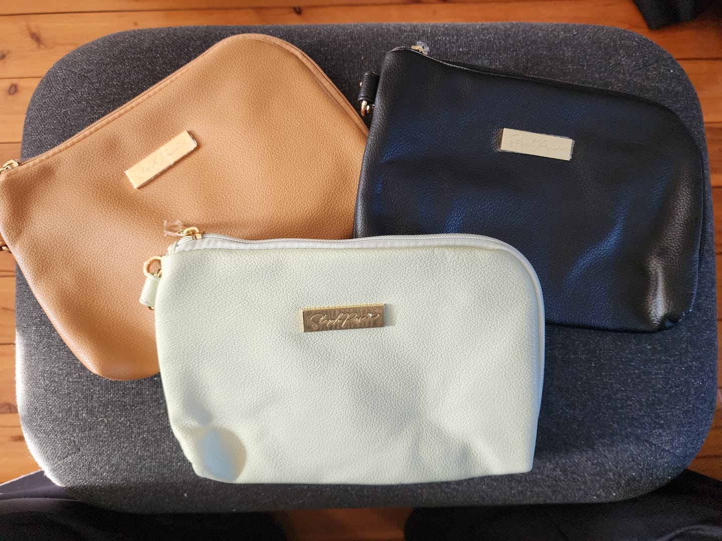 Customer photo review of Tech Pouch - Multipurpose Organiser - Tan