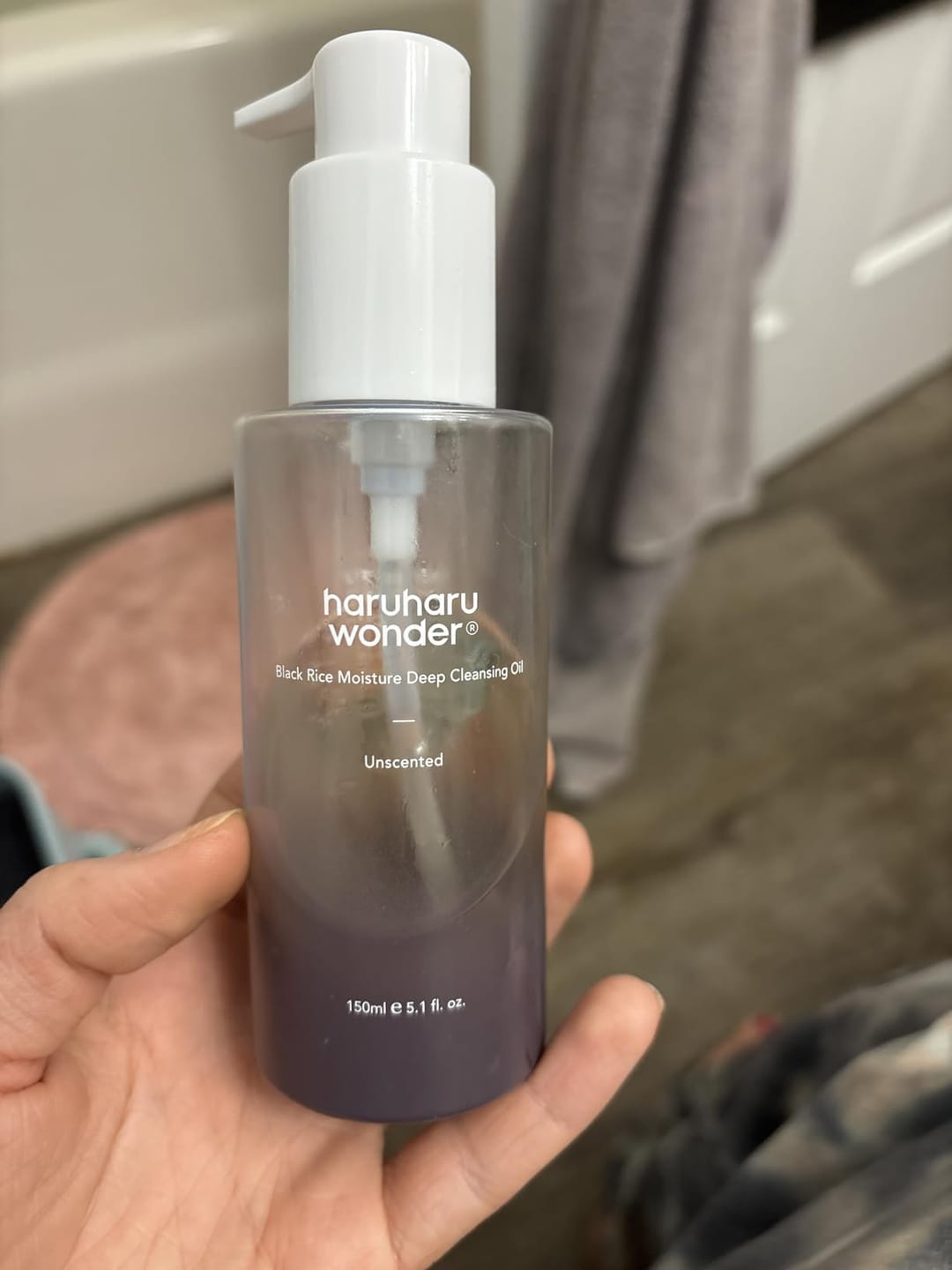 Customer photo review of BLACK RICE moisture cleansing oil