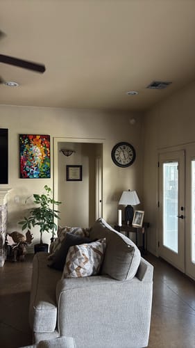 Customer photo review of Kaleidoscope-Colorful Vertical Abstract Oil Painting for Modern Interiors