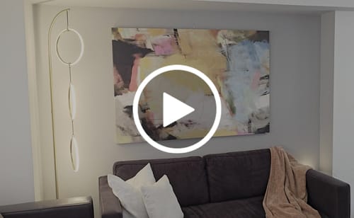 Customer video review of 'Courage' Framed Canvas