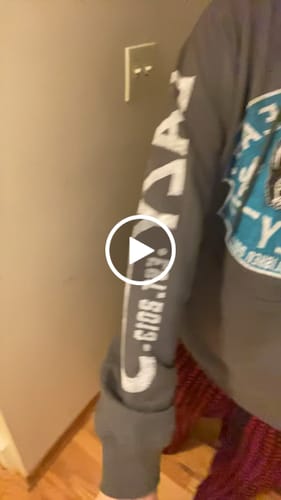 Customer video review of Lazy J Ranch Cactus Hereford Arrowhead Pullover Hoodie - Dark Grey