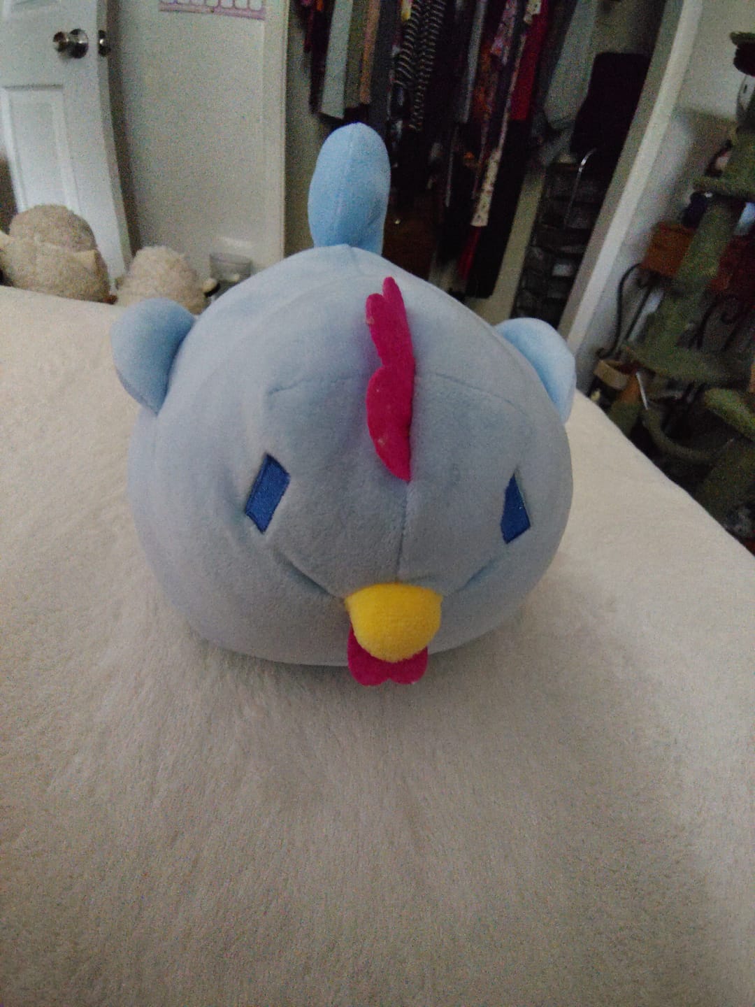 Customer photo review of Stardew Valley - Blue Chicken Pillow Plush