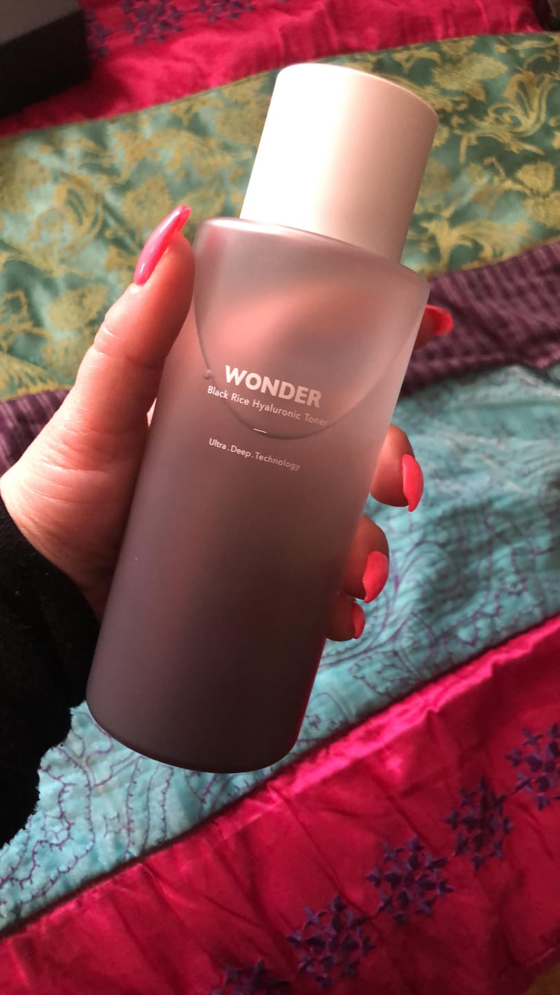 Customer photo review of BLACK RICE hyaluronic toner