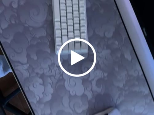 Customer video review of Cloud White | Mousepad