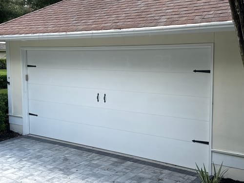 Customer photo review of Prestige Complete Garage Accent Kit – Hinges, Handles & Windows (22-PCS)
