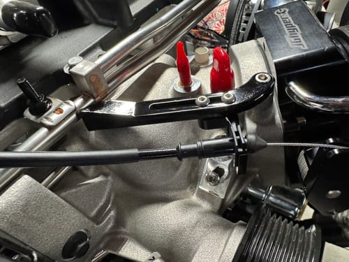 Customer photo review of LSA Billet Throttle Cable Bracket (Stock GM Style Connection) 18-11004-1