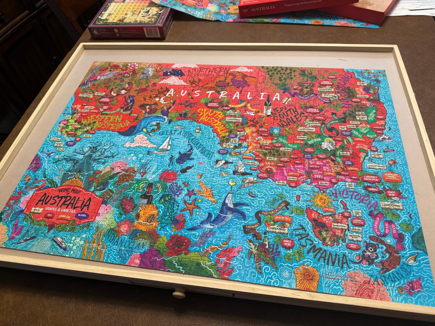 Customer photo review of Wine Puzzle - Australia