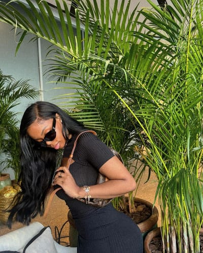 Customer photo review of Silky Straight 13x4 Swiss HD Lace Frontal Wig 180% Fullness