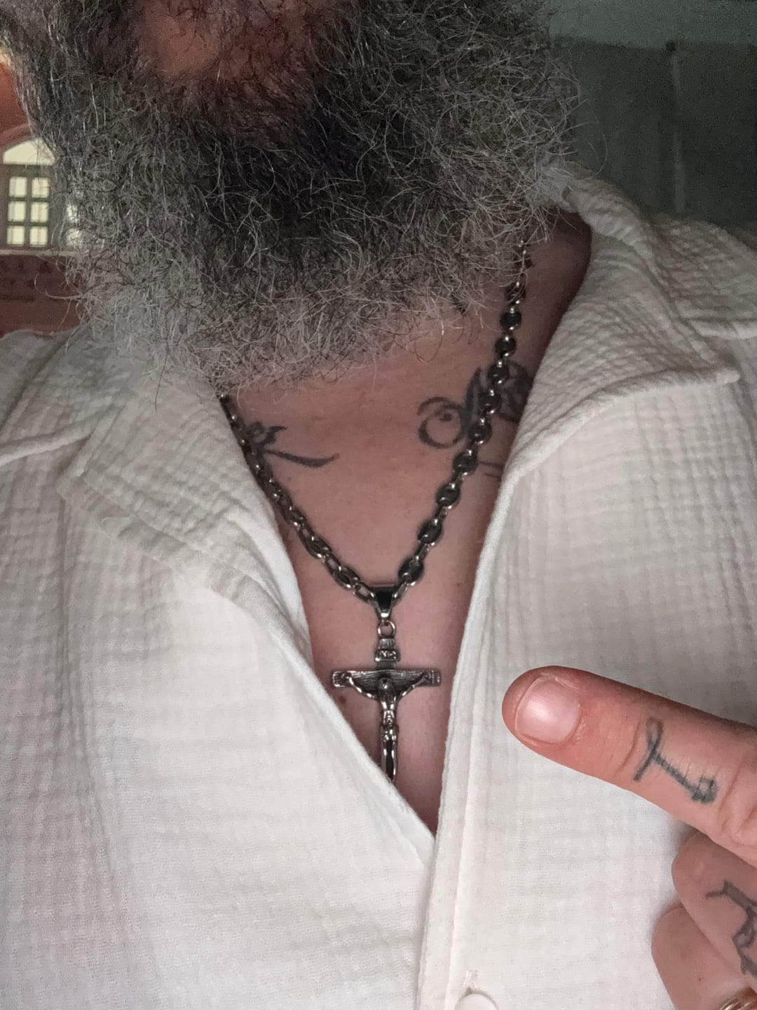 Customer photo review of Jesus Piece.