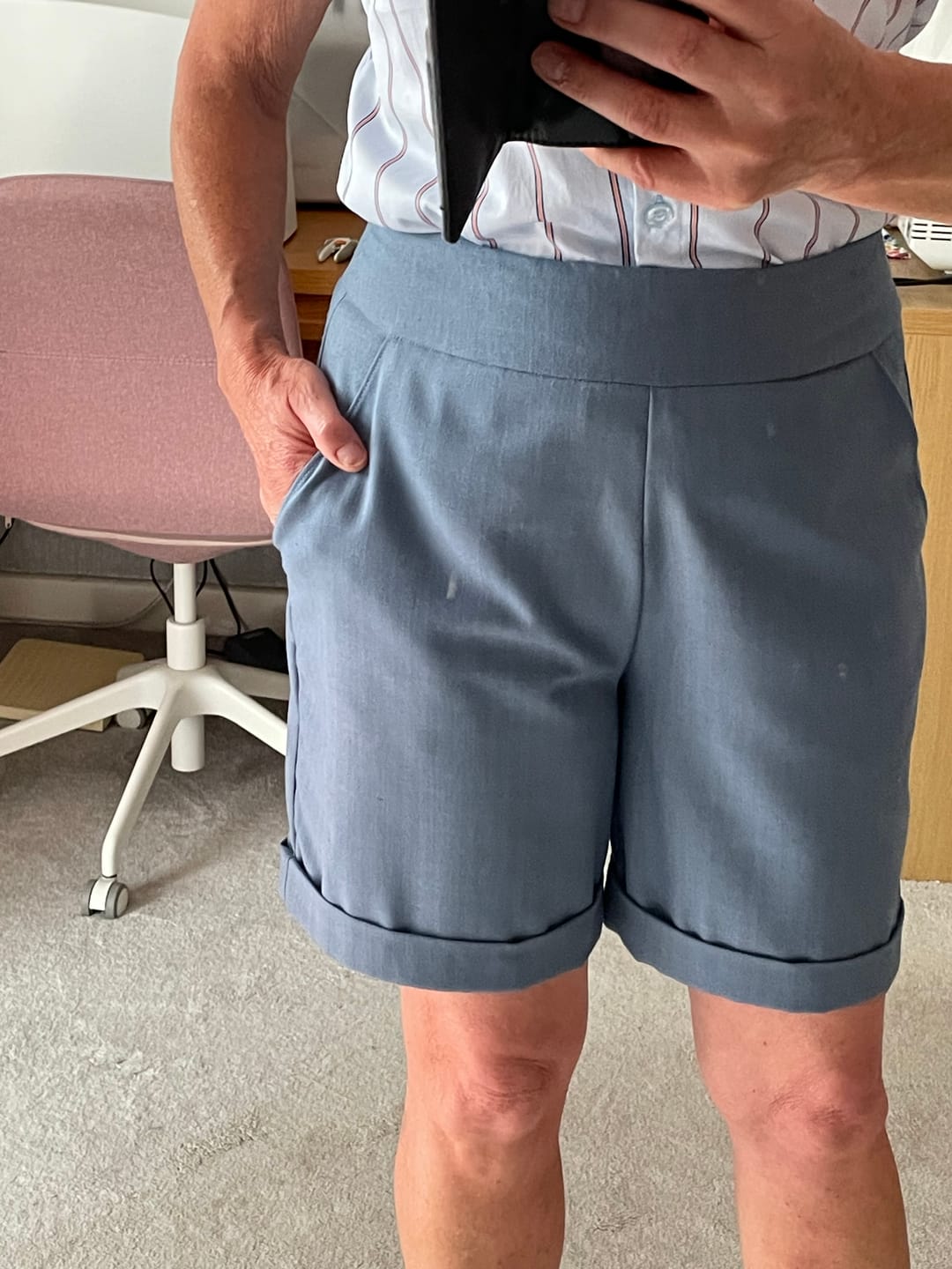 Customer photo review of Plain Bamboo Linen Blend Fabric